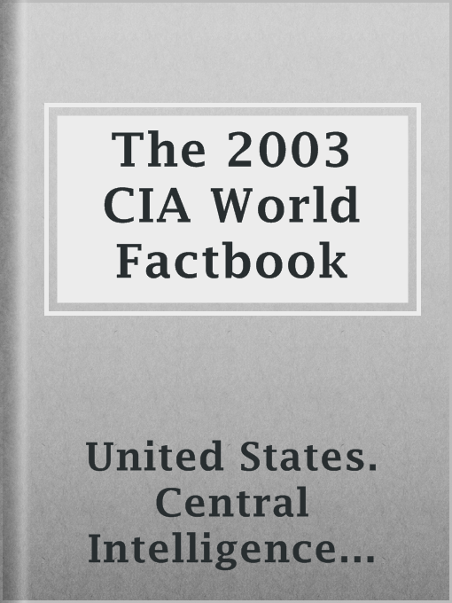 Cover image for The 2003 CIA World Factbook